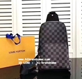  Louis Vuitton Damier Graphite Avenue Sling Bag (เกรด Hi-end) หนังแท้ทั้งใบ  อะไหล่เงินสวยค่ะ