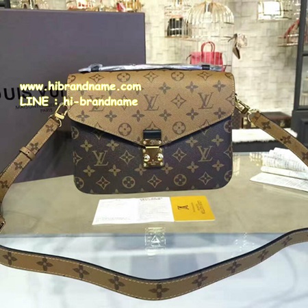 Louis Vuitton Pochette Metis Bag Monogram Reverse  หนังแท้ (เกรด Hi-End) แบบสะพายข้าง สวยค่ะ รูปที่ 1