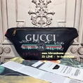 New Gucci Coco Capitan Logo Belt Bag Black หนังแท้ รุ่นมาใหม่ชน Shop (เกรด Hi-end)  สีดำ