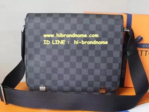 Louis Vuitton Damier Graphite DISTRICT PM Men Bag (เกรด Hi-End) หนังแท้ หนังนิ่มสวยทั้งใบ รูปที่ 1