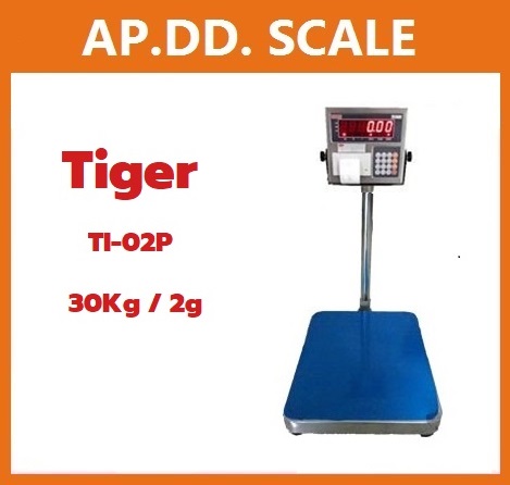  เครื่องชั่งตั้งพื้นพร้อมพิมพ์ 30-100kg แท่น 30x40 TIGER TI-02P รูปที่ 1