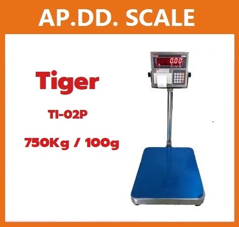  เครื่องชั่งตั้งพื้นพร้อมพิมพ์ 750 Kg TIGER รุ่น TI-02P-750K แท่น 80x80 รูปที่ 1