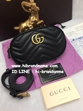 New Gucci Gg Marmont Matelasse Belt in Black Bag (เกรด Top Hi-end) หนังแท้ทั้งใบ สวยเหมือนแท้  