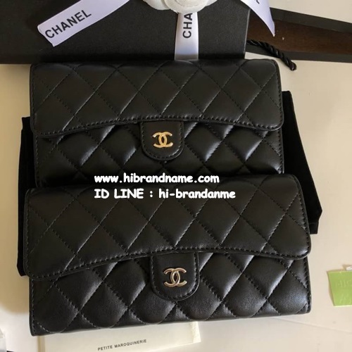 กระเป๋าสตางค์ Chanel Lambskin Long Wallet (เกรด Top Hiend) หนังแท้ทั้งใบ งานสวยเหมือนแท้  รูปที่ 1