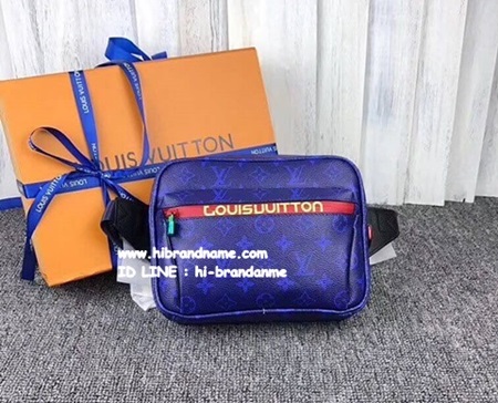 New 2018 Louis Vuitton Monogram Canvas Mens Bag (เกรด Hi End) สีน้ำเงิน งานชน Shop  รูปที่ 1