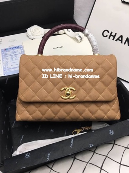 Chanel Coco Carvier Lizard With Gold Hardware Bag ขนาด 28 cm (เกรด Top Hi-End) หนังแท้ สีมาใหม่หูแดง  รูปที่ 1