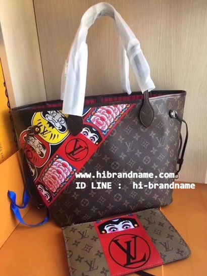 New Louis Vuitton Monogram Neverfull Kabuki MM Bag (เกรด Hi-End) รุ่น Limited ลายคาบูกิ สวยมากค่ะ   รูปที่ 1