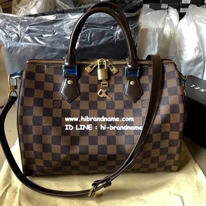 Louis Vuitton Damier Ebend Speedy 30 With Shoulder Strap (เกรด Top Hi-end)  หนังสวยมากค่ะ รูปที่ 1