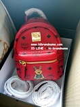 New MCM Rabbit X- Mini in Red Backpack Bag  (เกรด Top Hi-End) สีแดง งานถือสลับกับของแท้ได้เลยค่ะ 