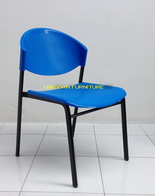 เก้าอี้โพลี ขาเหล็กแป๊ปไข่ รุ่น CP-03  รูปที่ 1