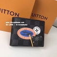 New Louis Vuitton Damier Multiple Wallet (เกรด Hi-end) แบบ 2 พับ หนังแท้  