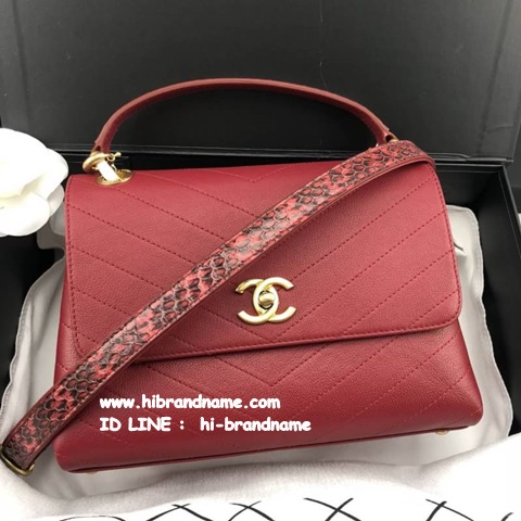 New CHANEL Coco Flap Bag (เกรด Top Hi-end) สีแดง งานถือสลับใช้กับของแท้ได้เลยค่ะ   รูปที่ 1