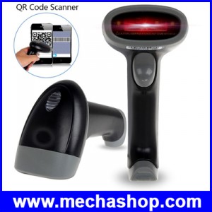 บาร์โค้ดสแกนเนอร์ อ่านได้ทั้ง 1D และ 2D M4 QR Wired USB Laser 2D Barcode Scanner Reader รูปที่ 1