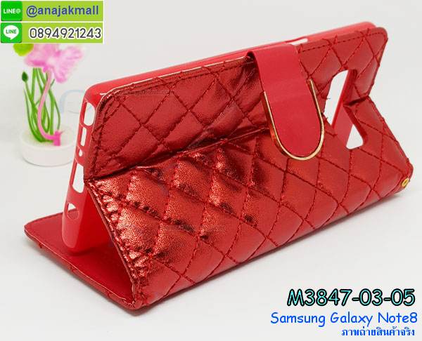 M3847 เคสฝาพับ Samsung Galaxy Note 8 มีช่องใส่บัตรด้านใน รูปที่ 4
