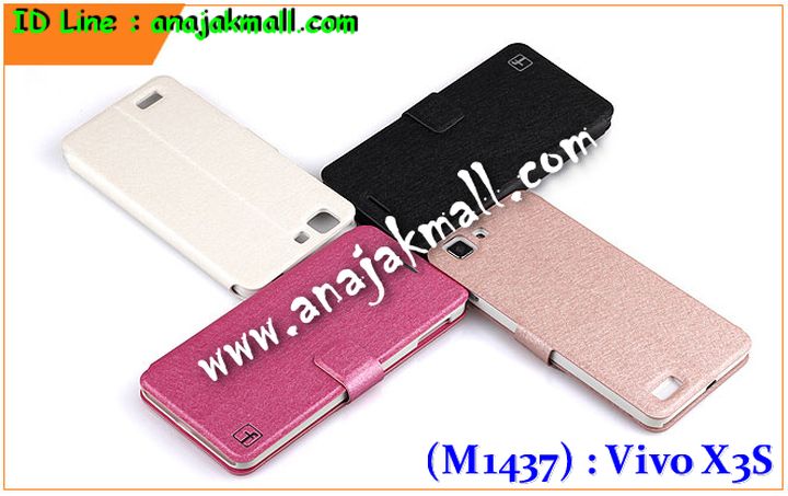 M1437 เคสหนังฝาพับ Vivo X3S มีช่องใส่บัตร รูปที่ 1