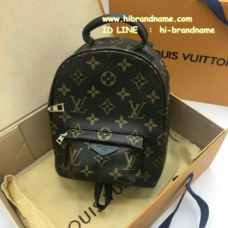 กระเป๋าเป้ Louis vuitton Monogram palmsprings backpack mini ขนาด 8 นิ้ว (งานHiend) หนังแท้ หนังนิ่มสวย รูปที่ 1