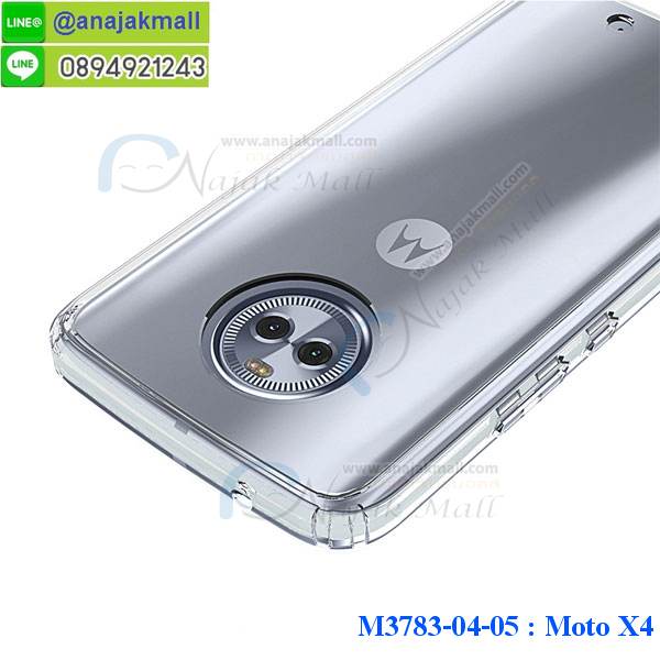 M3783 เคสกันกระแทกหลังอะคริลิคใส Moto X4 รูปที่ 5