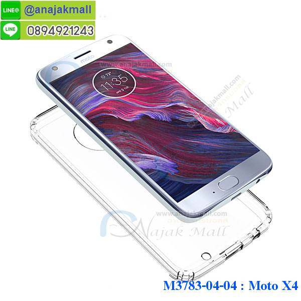 M3783 เคสกันกระแทกหลังอะคริลิคใส Moto X4 รูปที่ 4