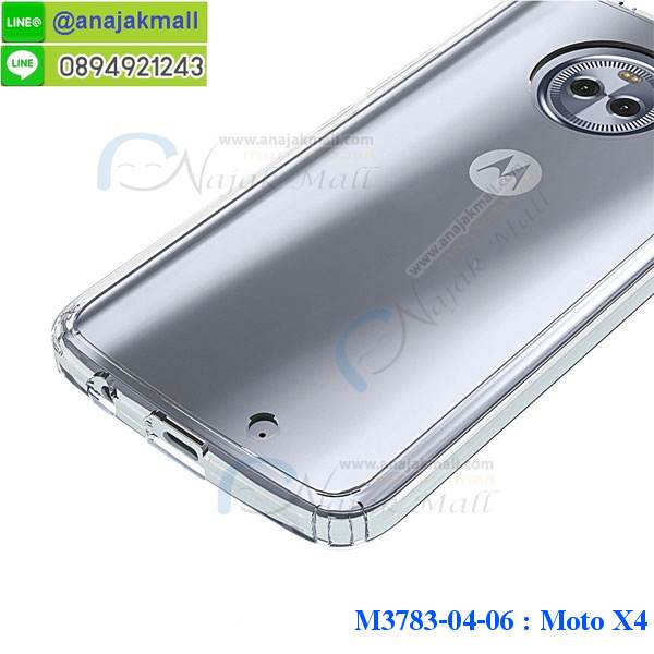 M3783 เคสกันกระแทกหลังอะคริลิคใส Moto X4 รูปที่ 6