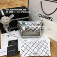 Chanel Gabrielle Small Hobo Bag หนังแท้ (เกรด Hi-end) สีเงิน มาใหม่ อะไหล่สวยค่ะ