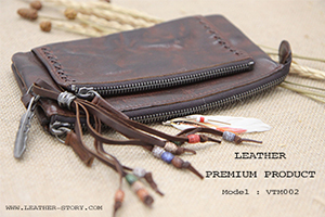 กระเป๋าสตางค์หนังแท้ เกรดพรีเมี่ยม 100% Handmade รูปที่ 4