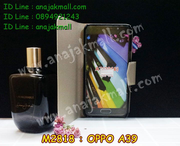 M2818 เคสหนังฝาพับ OPPO A39-A57 มีช่องใส่บัตรด้านใน รูปที่ 6
