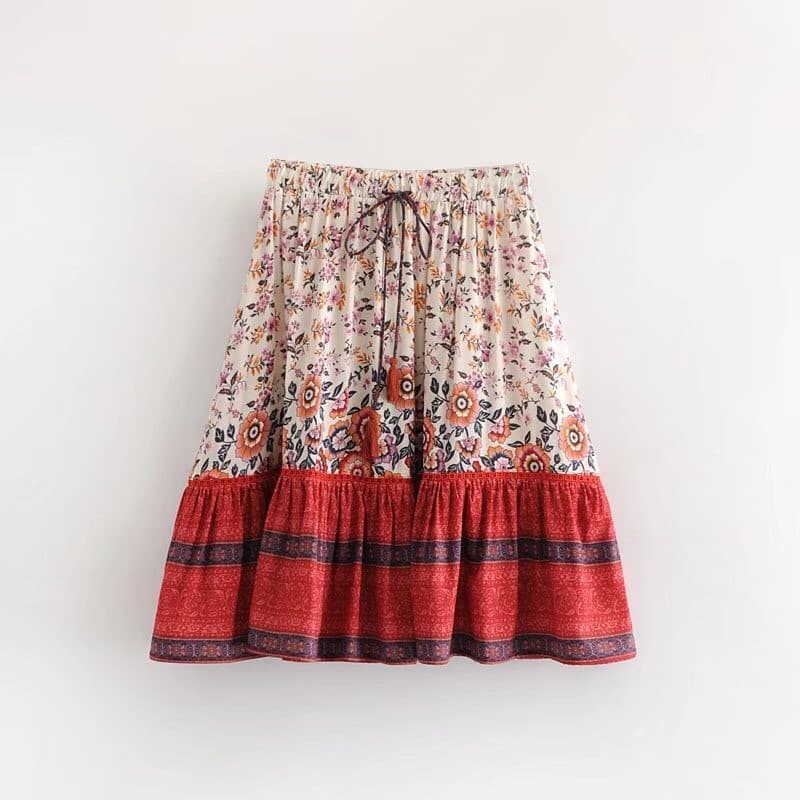 เสื้อแฟชั่น วินเทจ แขนยาว ลายดอกไม้ เสื้อเที่ยวทะเล พร้อมส่ง รูปที่ 4