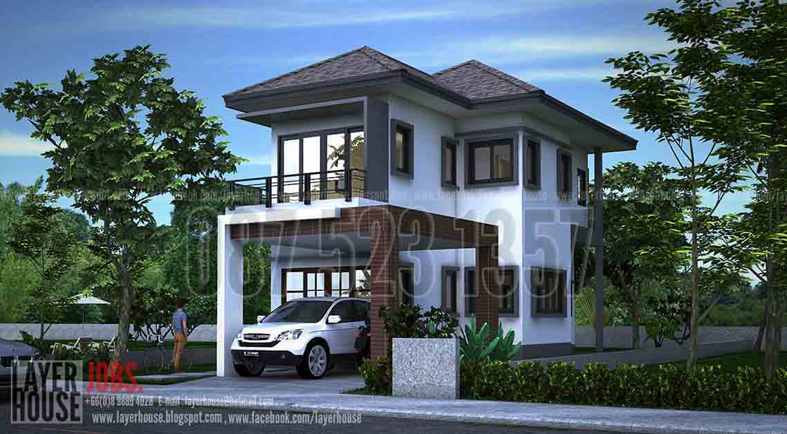 แบบบ้านModern Home Style  รูปที่ 2