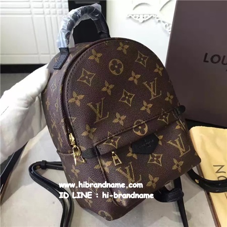 พร้อมส่ง กระเป๋าเป้ Louis vuitton Monogram palmsprings backpack mini ขนาด 8 นิ้ว (งานHiend) หนังแท้ สะพายได้หลายแบบค่ะ รูปที่ 1