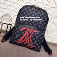 New Louis Vuitton Monogram Backpack Bag (เกรด Hi-end) หนังแท้ทั้งใบ รุ่นใหม่ชน Shop สกรีนตัวอักษร LV 
