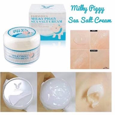 Milky Piggy Sea Salt Cream มาร์คหมูสีฟ้า รูปที่ 1