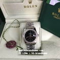 นาฬิกาข้อมือ Rolex หนัาปัดล้อมเพชร งานสแตนเลสแท้ (เกรดงาน Hi-end) อุปกรณ์ครบ   -