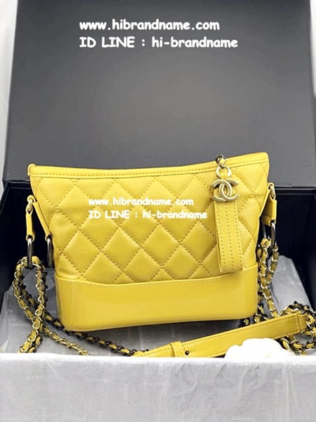 New 2018 Chanel Gabrielle Bag (เกรด Hi-end) สีเหลือง งานหนังตัวใหม่ล่าสุดชน Shop   รูปที่ 1