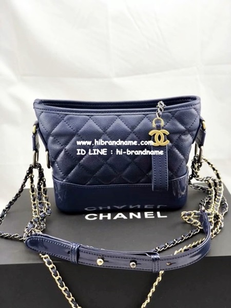 New 2018 Chanel Gabrielle Bag (เกรด Hi-end) สีน้ำเงินกรม งานหนังตัวใหม่ล่าสุดชน Shop  -- รูปที่ 1