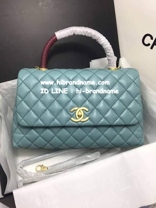 New Chanel Coco Carvier lizard With Gold Hardware Bag (เกรด Top Hi-End) หนังแท้ สีมาใหม่  รูปที่ 1