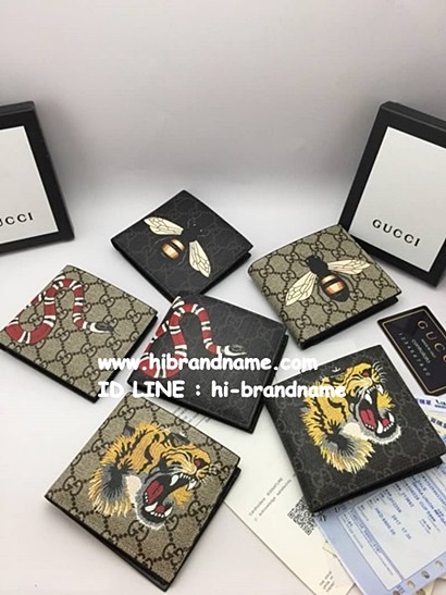 New Gucci Wallet แบบ 2 พับ งานมาใหม่ (เกรด Hi-End) หนังแท้  กระเป๋าสตางค์ Gucci รุ่นใหม่  รูปที่ 1