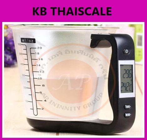  เครื่องชั่งดิจิตอล 1kgความละเอียด 1g เเบบถ้วยตวง ยี่ห้อ K-SCALE รูปที่ 1