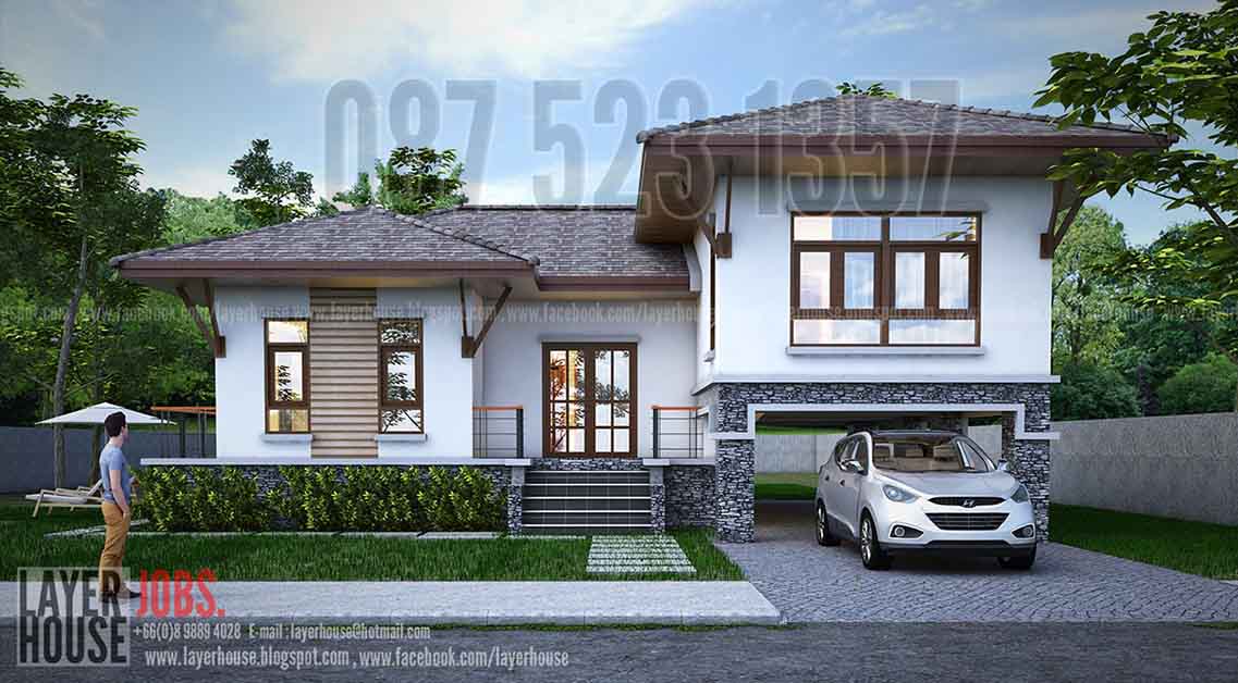 รับเขียนแบบบ้าน ออกแบบบ้านและจำหน่ายแบบบ้านสำเร็จ รูปที่ 2