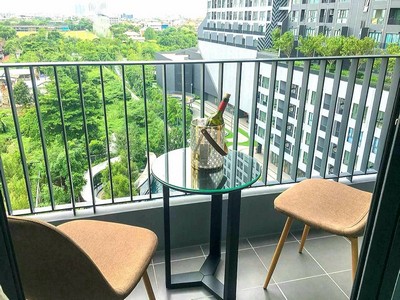 For Rent Ideo O2 BTS Bangna 45 sqm Wide room rare item 2 bed 1 bath New room for rent รูปที่ 1