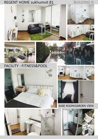 Ready to move in Regent Home Sukhumvit 81 BTS on nut (700m.) รูปที่ 1