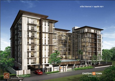 ขายคอนโด Chateau in Town สุขุมวิท 62/1 คอนโดใหม่ 1 ห้องนอน 29 ตร.ม ใกล้ BTS ใกล้ทางด่วน รูปที่ 1