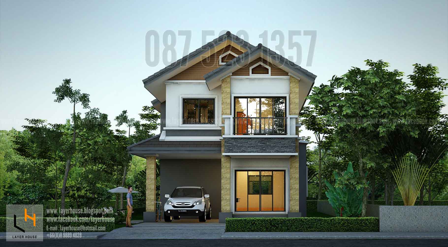 รับเขียนแบบบ้าน ออกแบบบ้านและจำหน่ายแบบบ้านสำเร็จรูป รูปที่ 6