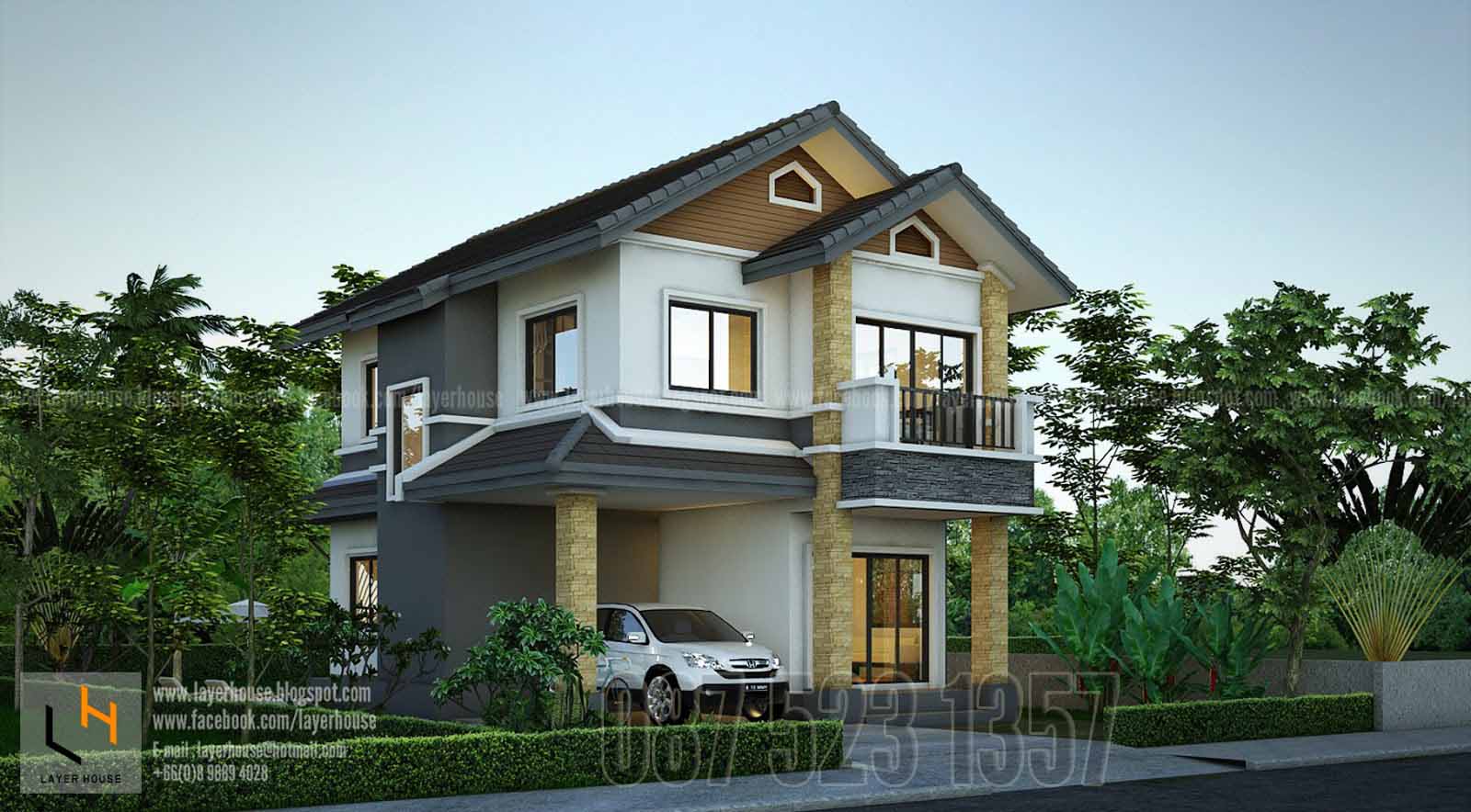 รับเขียนแบบบ้าน ออกแบบบ้านและจำหน่ายแบบบ้านสำเร็จรูป รูปที่ 7
