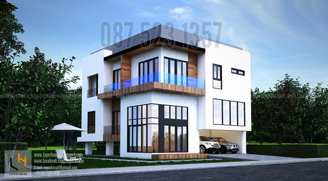 รับเขียนแบบบ้าน ออกแบบบ้านและจำหน่ายแบบบ้านสำเร็จรูป รูปที่ 4