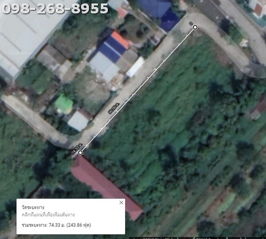 ขายที่ดินเปล่า 721 ตร.ว  ติดสถานีตำรวจ บางกรวย  ตรงข้าม THE  CRYTAL SB  รูปที่ 1