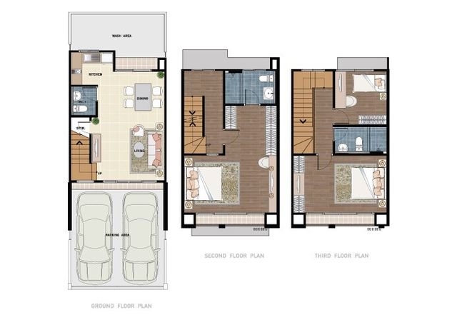 ให้เช่า ทาวน์โฮม3ชั้น บ้านกลางเมือง พระราม9 เลียบมอเตอร์เวย์  รูปที่ 1