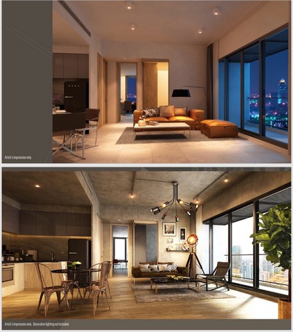 PCS-61-017/1 Sale Down the Loft Asoke Floor 37, high floor, beautiful view, 1 bedroom, 76 sq.m. รูปที่ 1