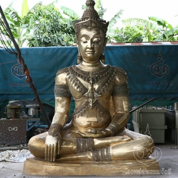 พระพุทธมหาจักรพรรดิ โดย โรงหล่อพรหมรังสี บริษัท พุทธ พรหมรังสี จำกัด รูปที่ 7