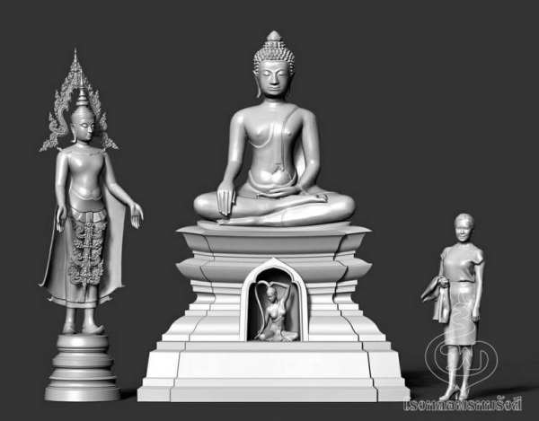 สมเด็จองค์ปฐมฯ ปางเปิดโลก(ลีลา) -โรงหล่อพรหมรังสี บริษัท พุทธ พรหมรังสี จำกัด รูปที่ 7