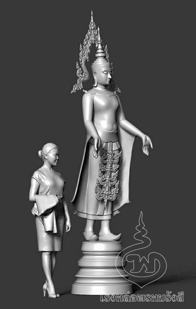 สมเด็จองค์ปฐมฯ ปางเปิดโลก(ลีลา) -โรงหล่อพรหมรังสี บริษัท พุทธ พรหมรังสี จำกัด รูปที่ 6